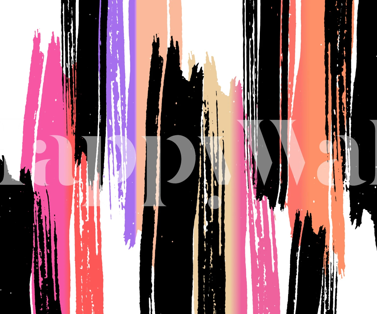 Tapeta Expressive Color Burst u sobi