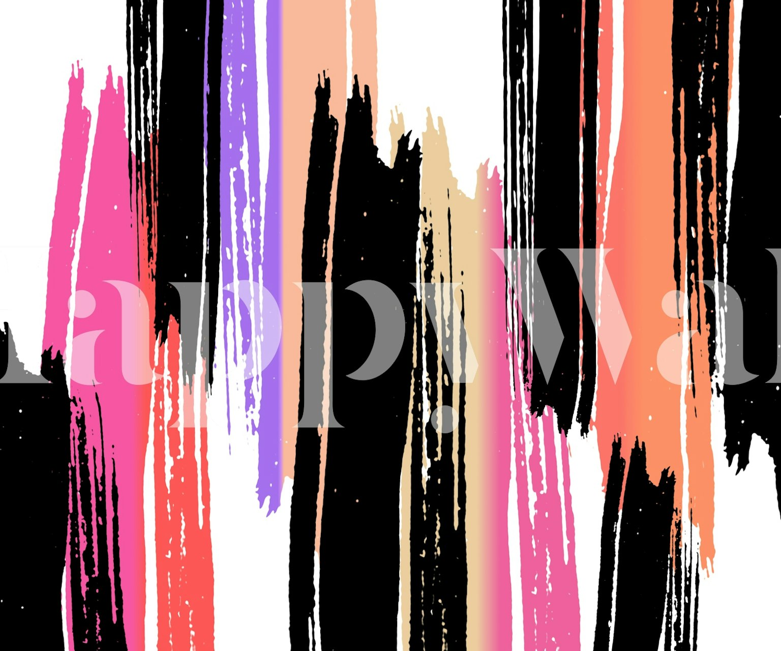 Expressive Color Burst -tapetti huoneessa