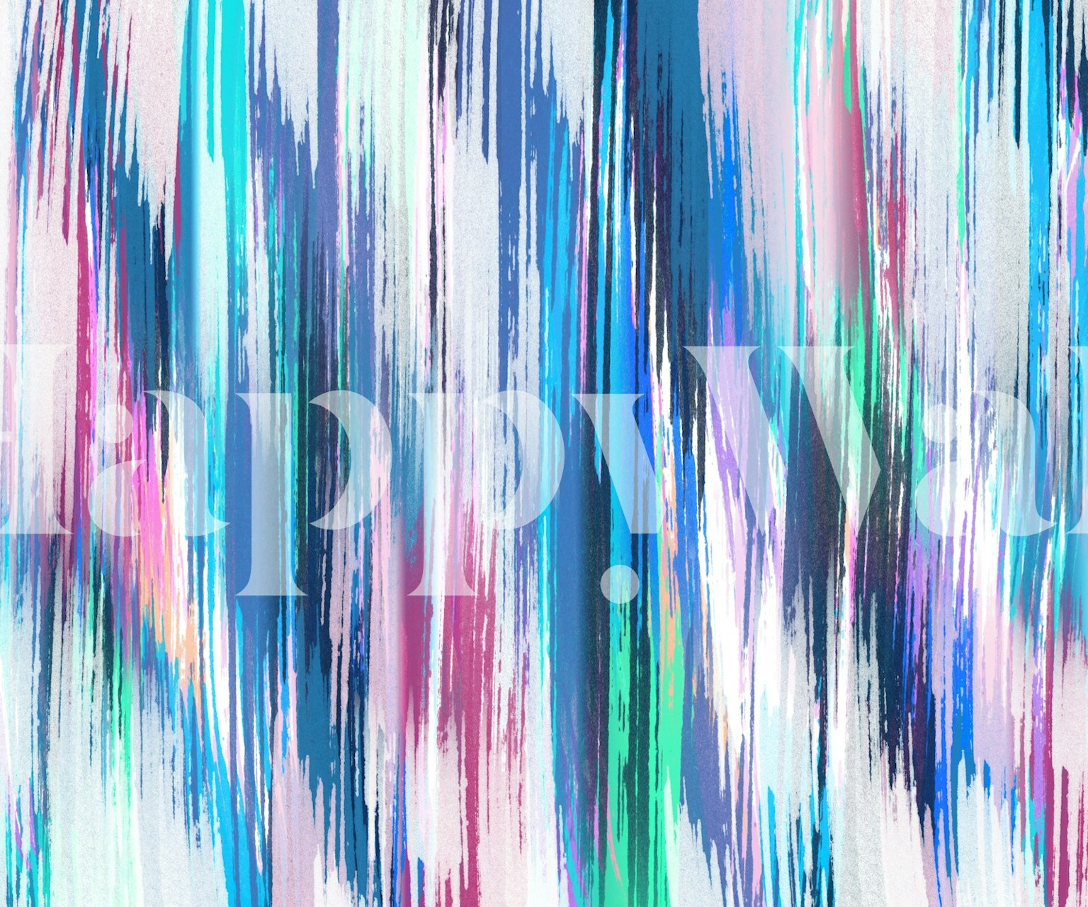 Colorful abstract striped wallpaper in pink, blue, and green tones