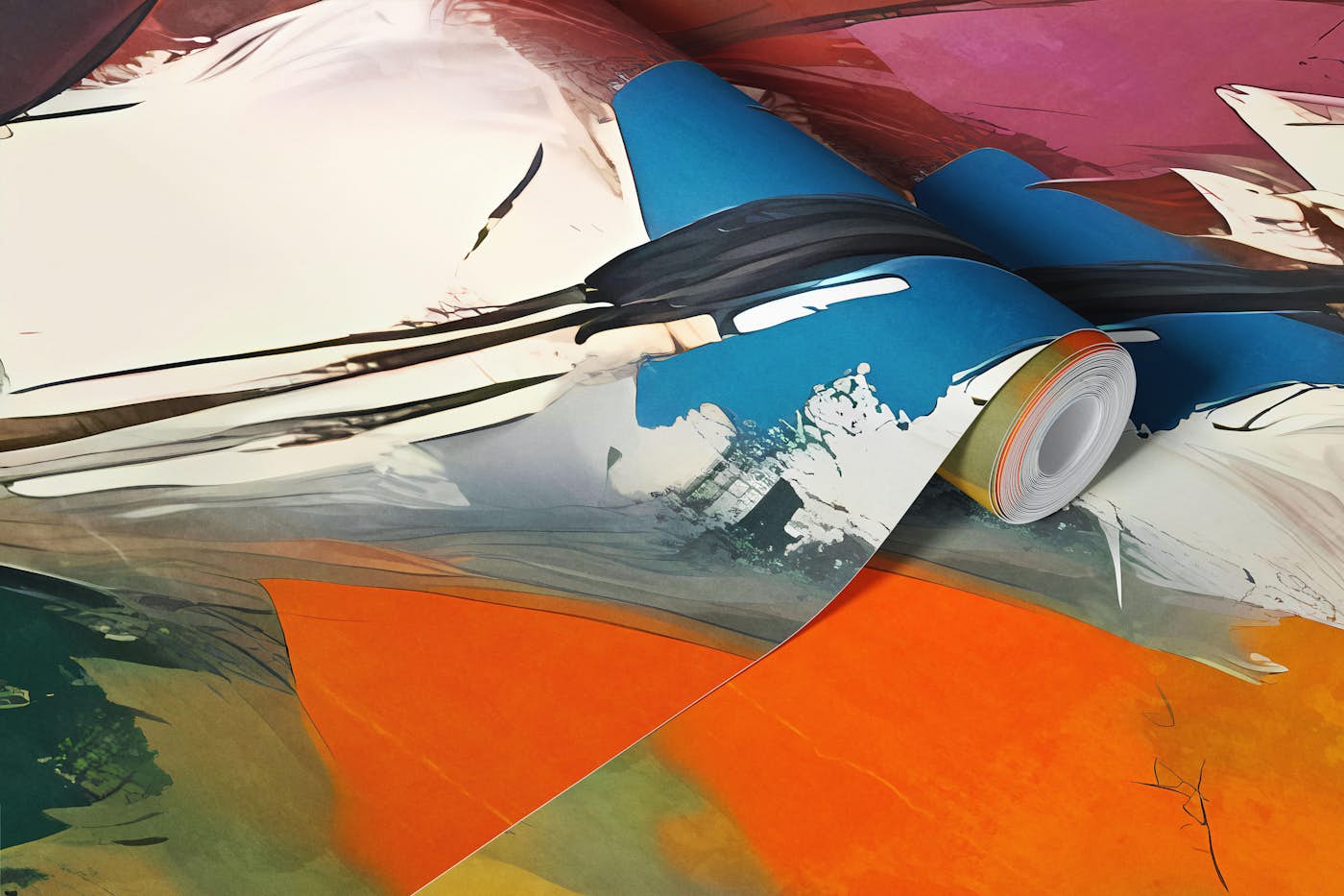 Vivid Abstract Canvas wallpaper roll