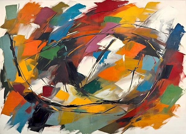 Vivid Abstract Canvas