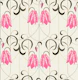 Art deco Checkered lily pink