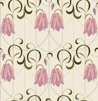 Art deco Checkered lily soft lavender ταπετσαρία