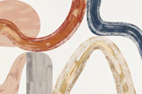 Abstract Earthy Waves tapet