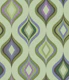 70s Retro Curvilinear Green