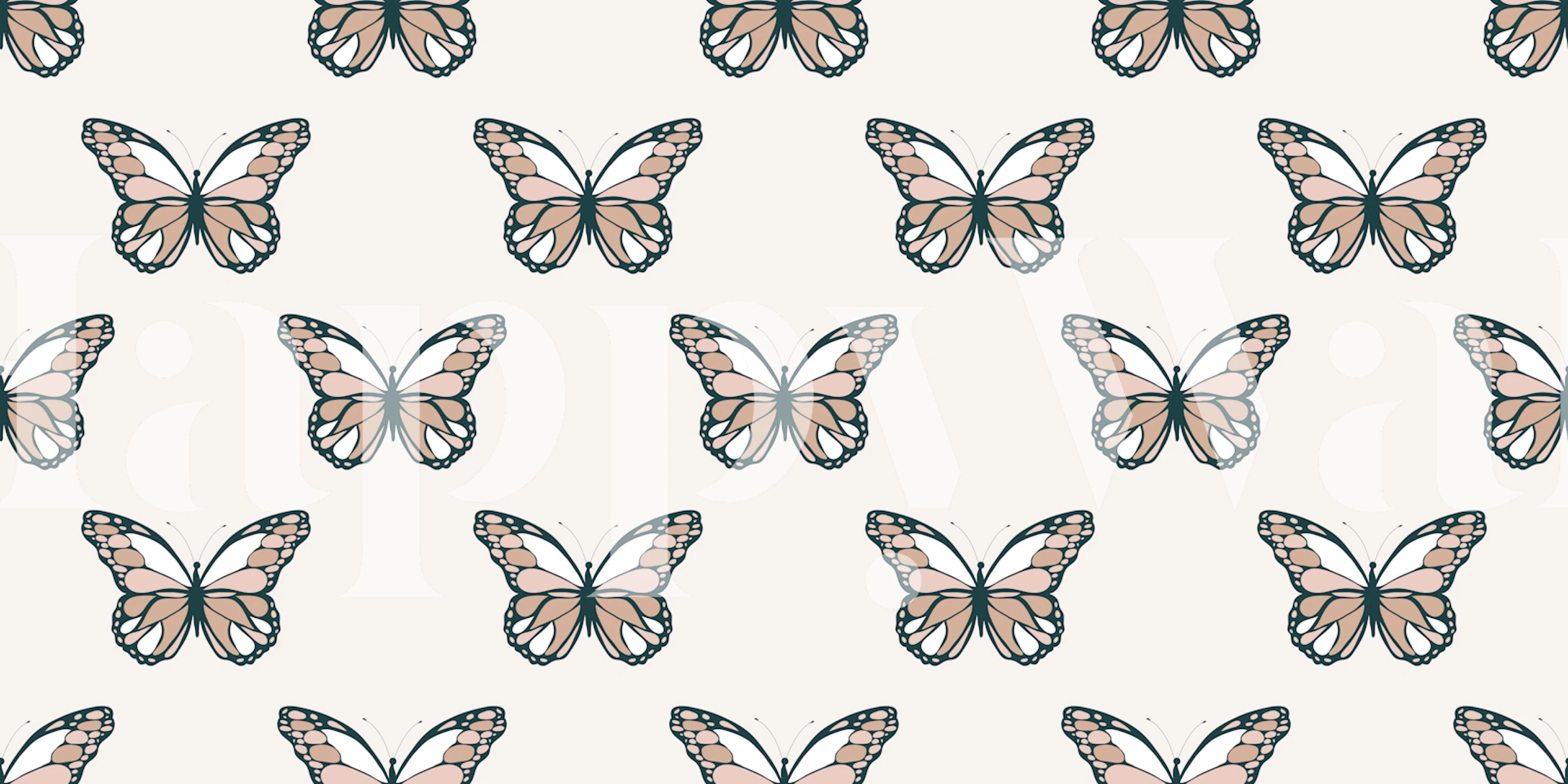 Serene Butterfly Whimsy papier peint dans une pièce