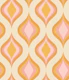 70s Retro Curvilinear Pink