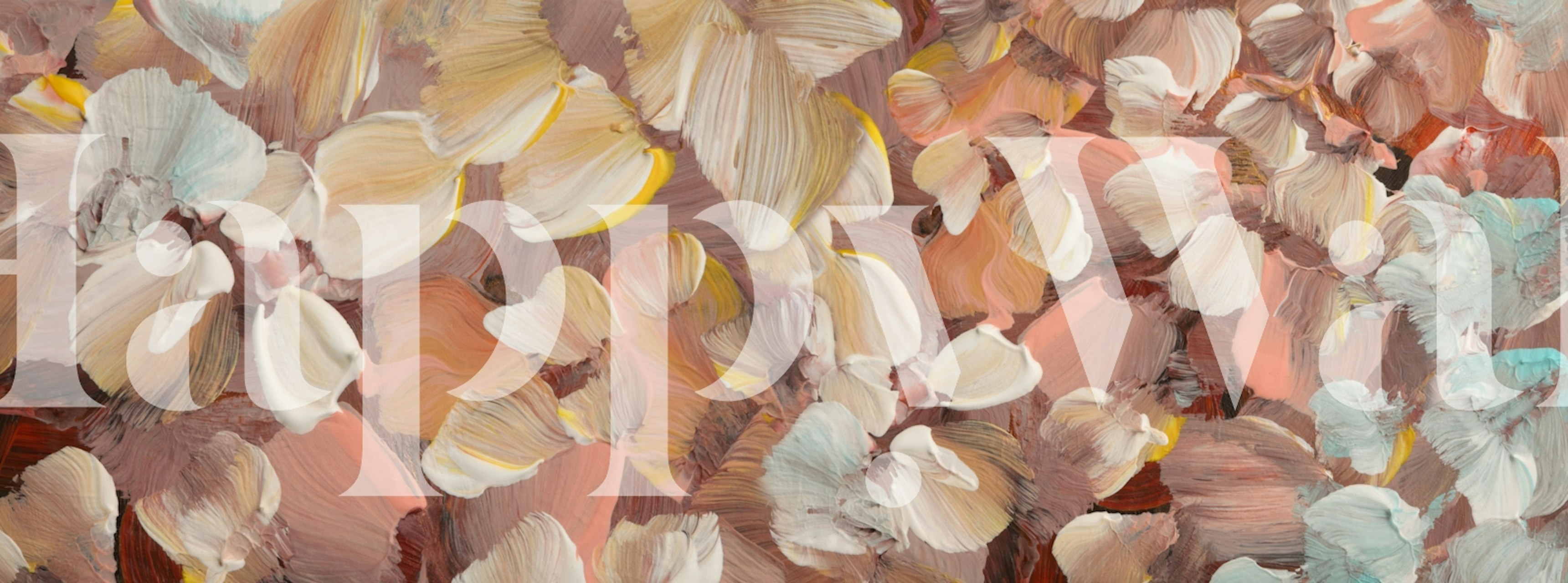 Papel de parede Pastel Oil Accent Art em um cômodo