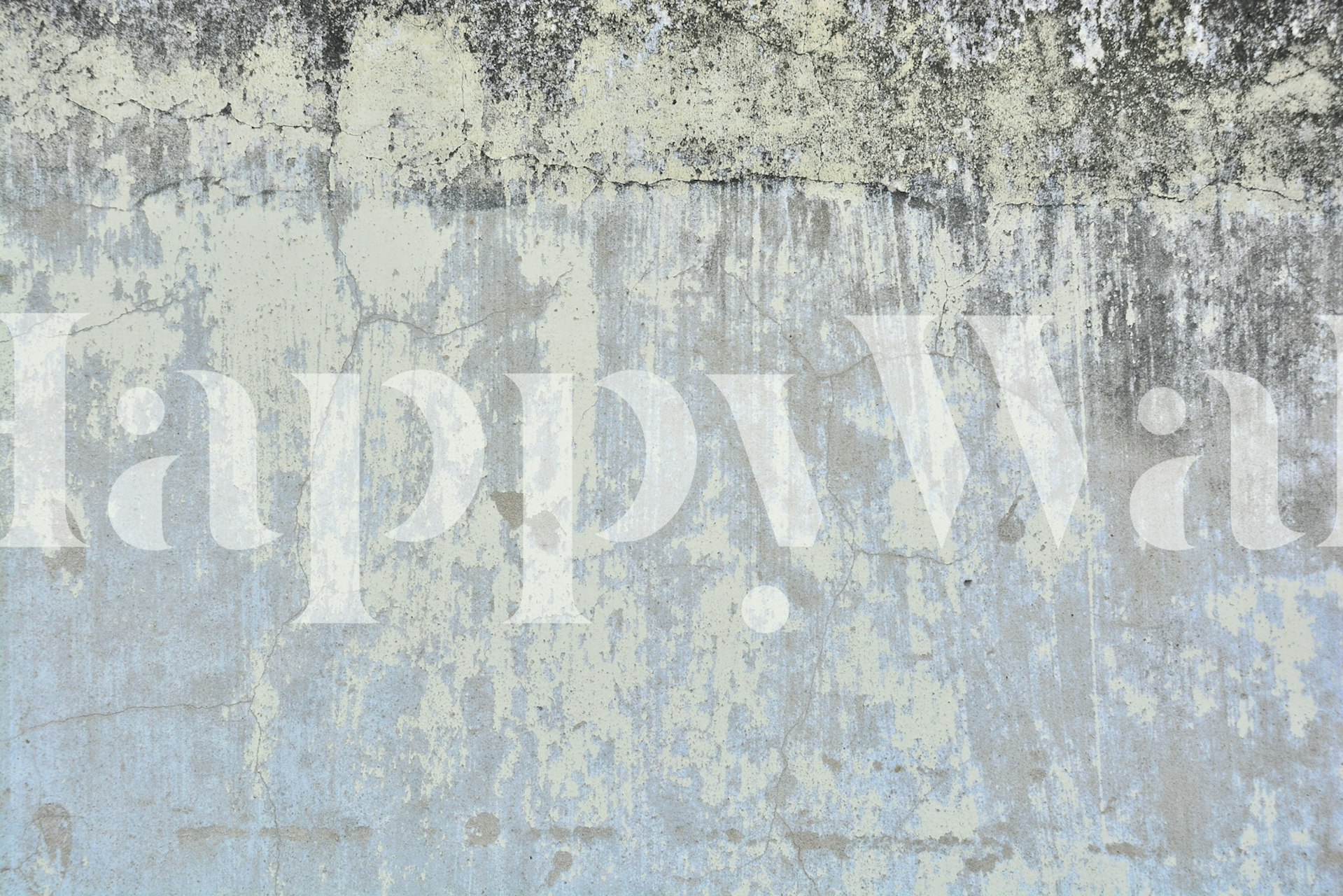 Textured gray and blue concrete wallpaper design