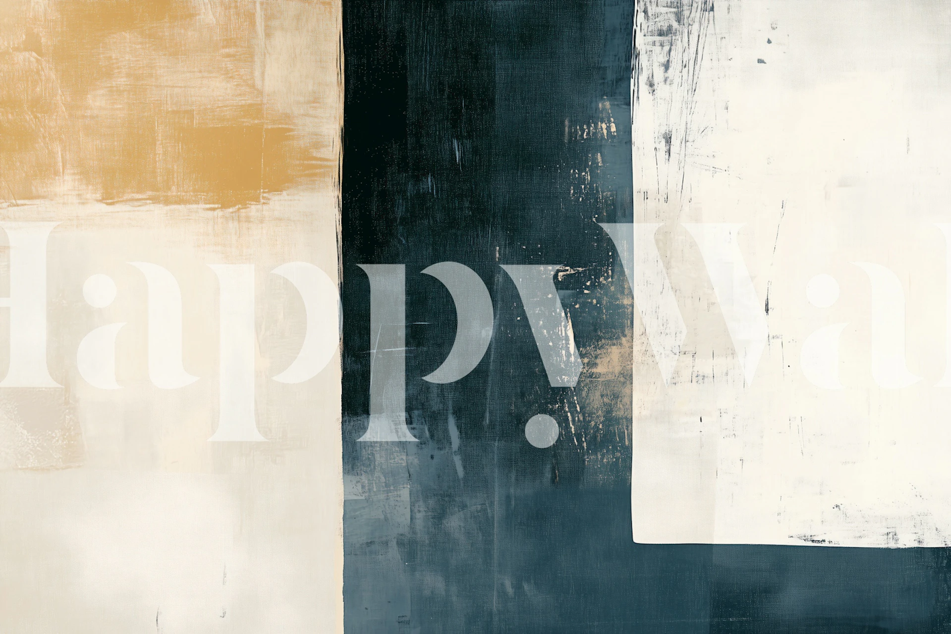 Serene Abstract Canvas tapet i ett rum