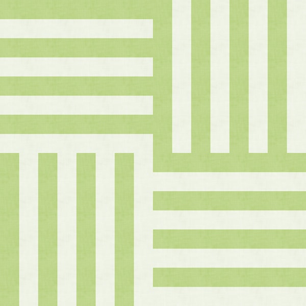 Optical Illusion Soft Green Stripes Maze