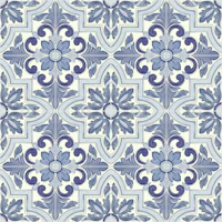 Italian Tiles Blue behang