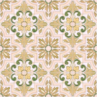 Italian Tiles Green behang
