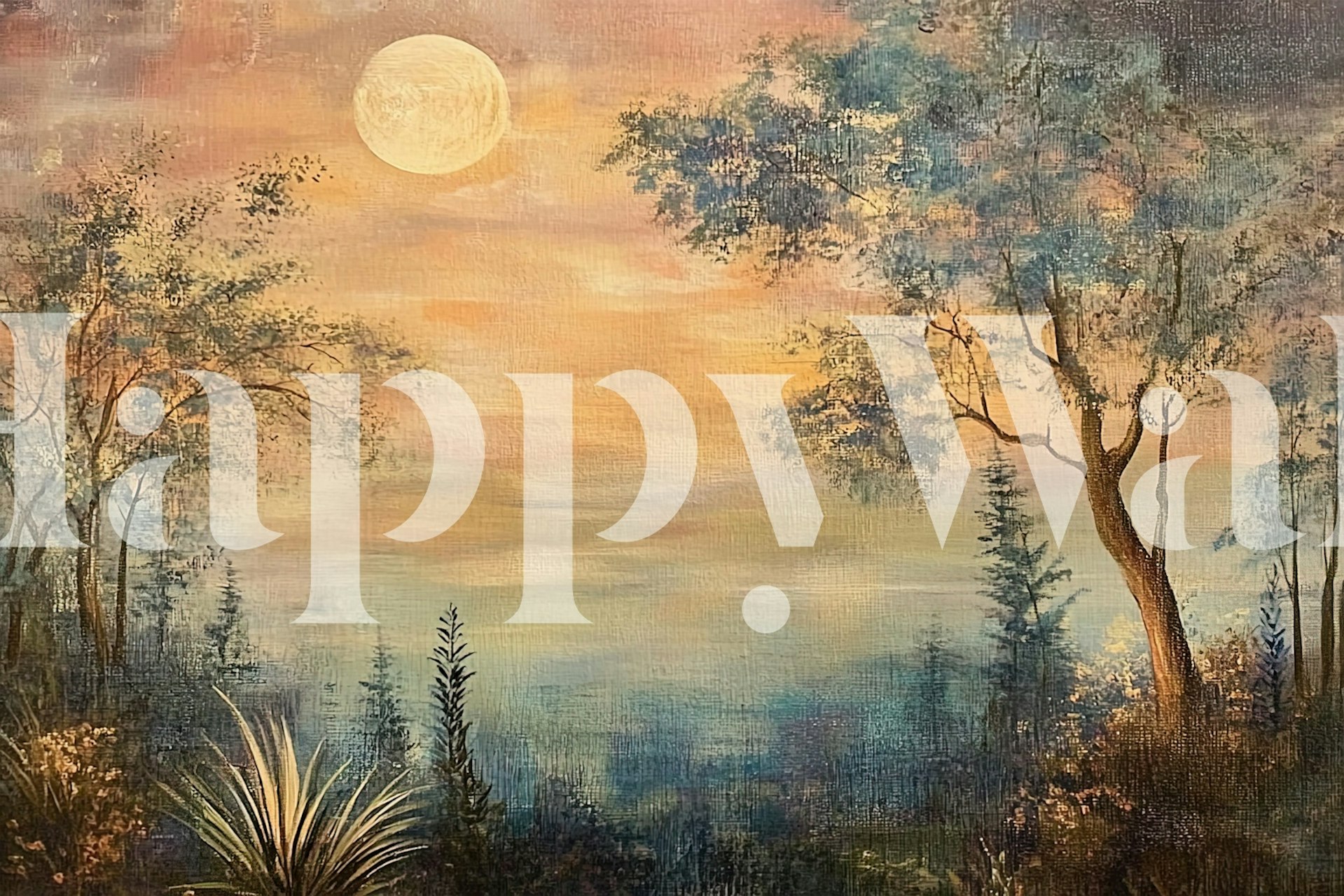 Worn Natural Views 4 papier peint dans une pièce