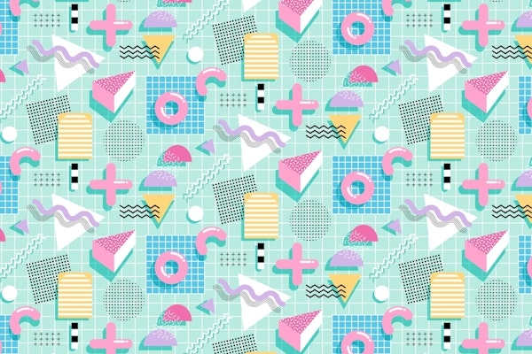 80's Sweet Candies Memphis Style