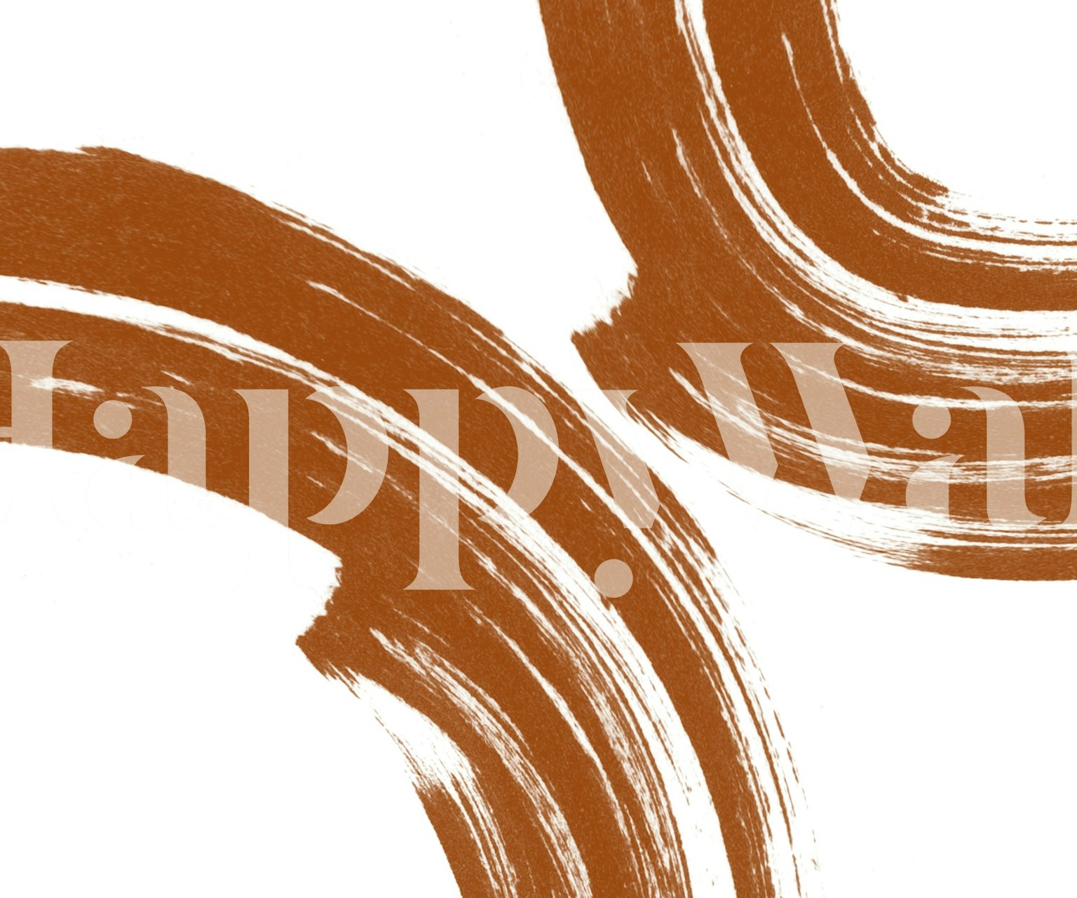 Brown and white brush stroke pattern wallpaper