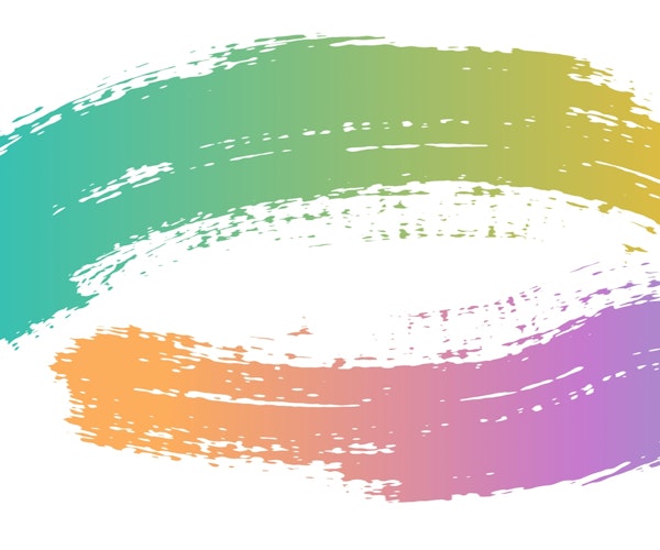 Rainbow Brush Strokes