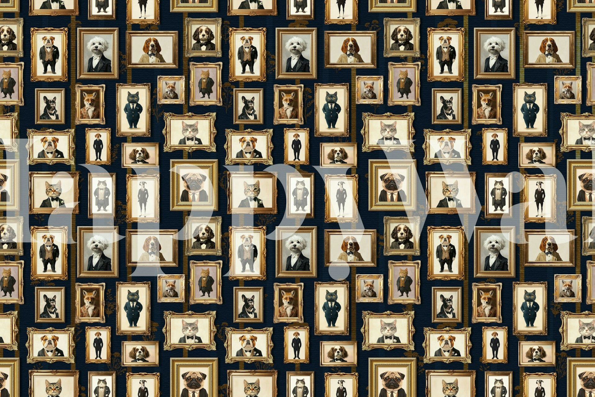 Royal Intelligence Agency Gallery Wall wallpaper design