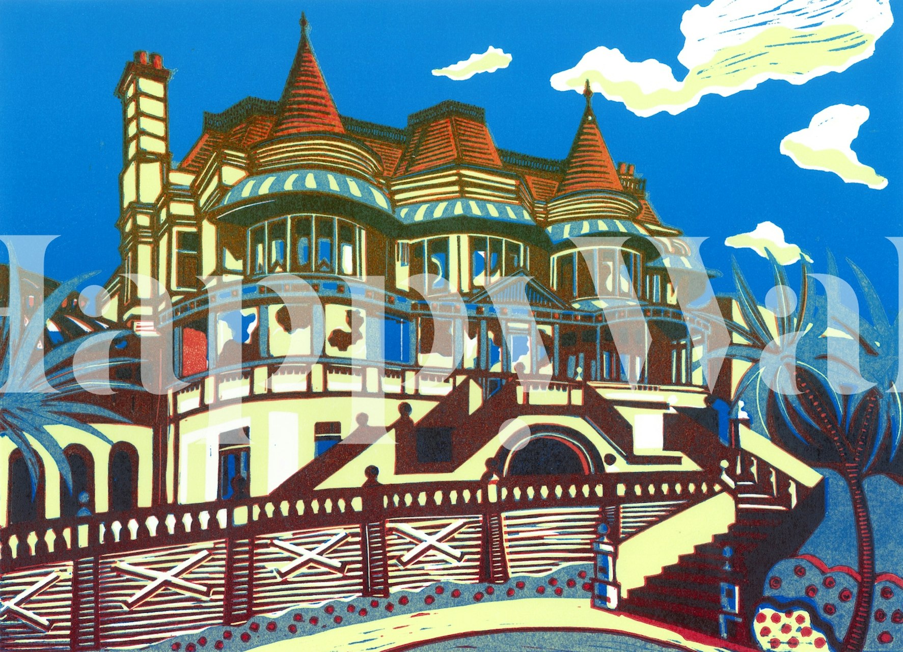 Carta da parati linoleum di East Cliff Hall