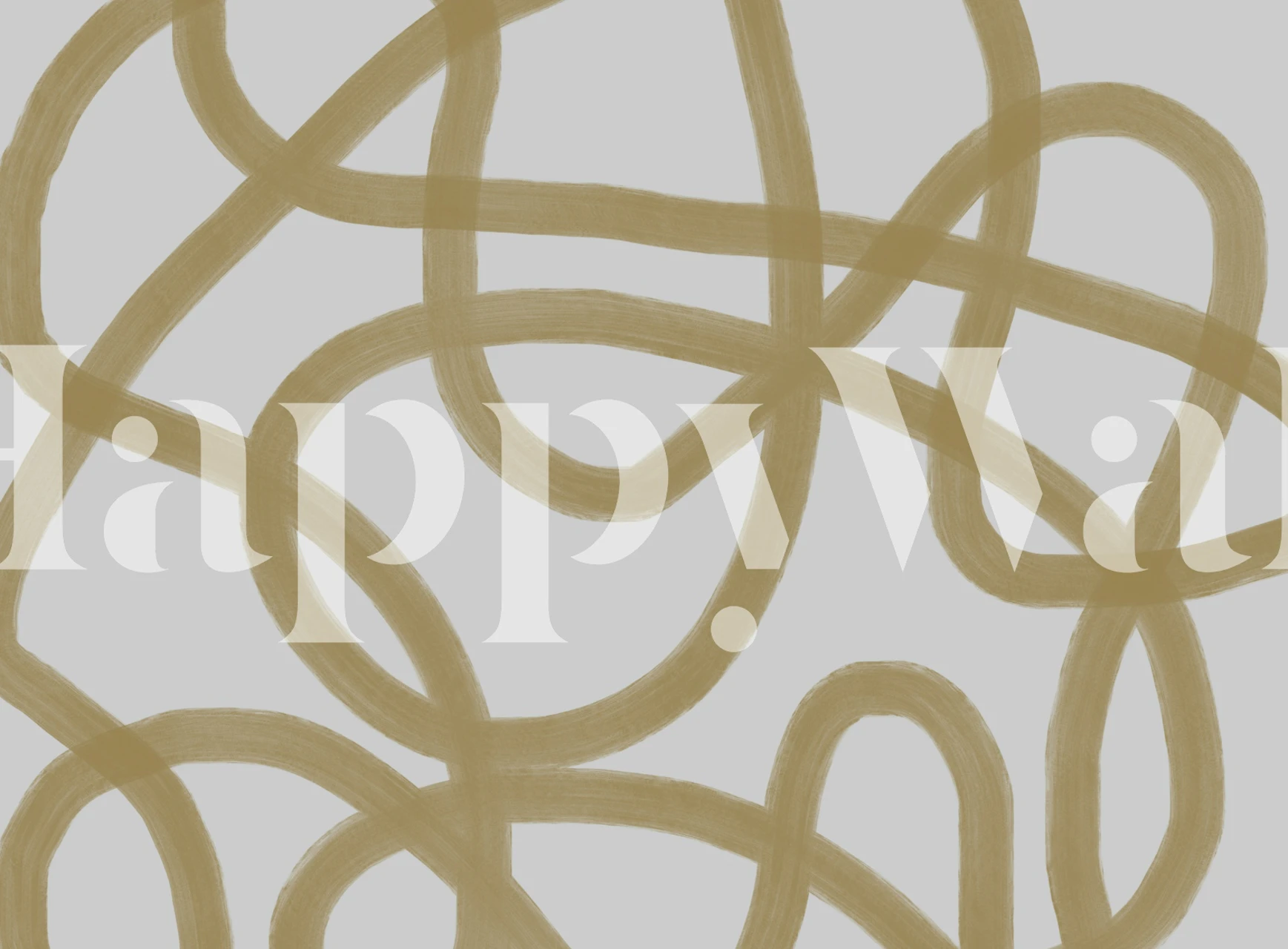 Curved Line Harmony wallpaper in a room