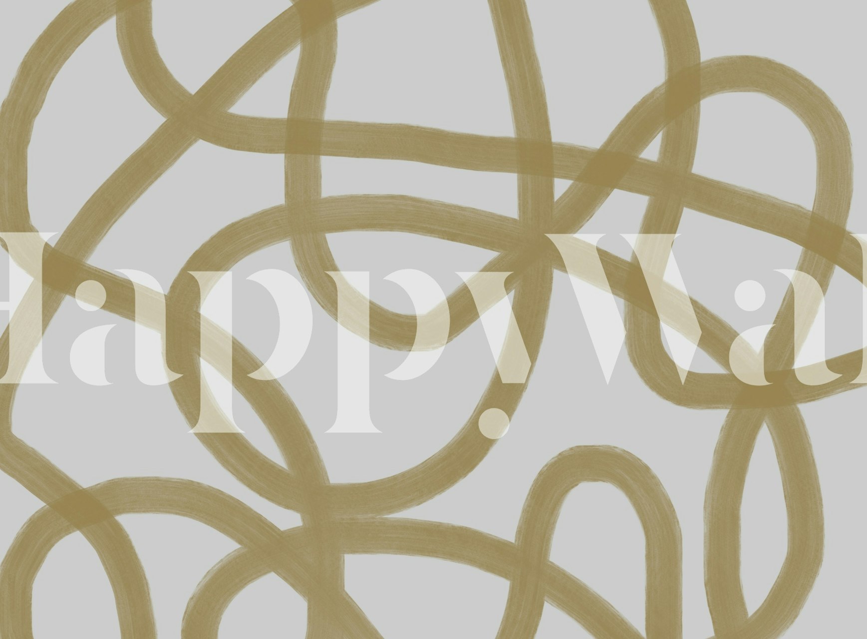 Curved Line Harmony wallpaper in a room