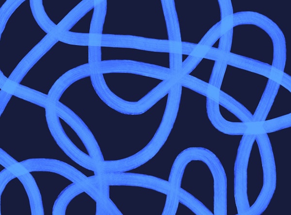 Electric Blue Swirls