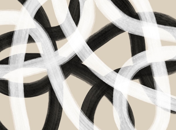 Interwoven Black and White