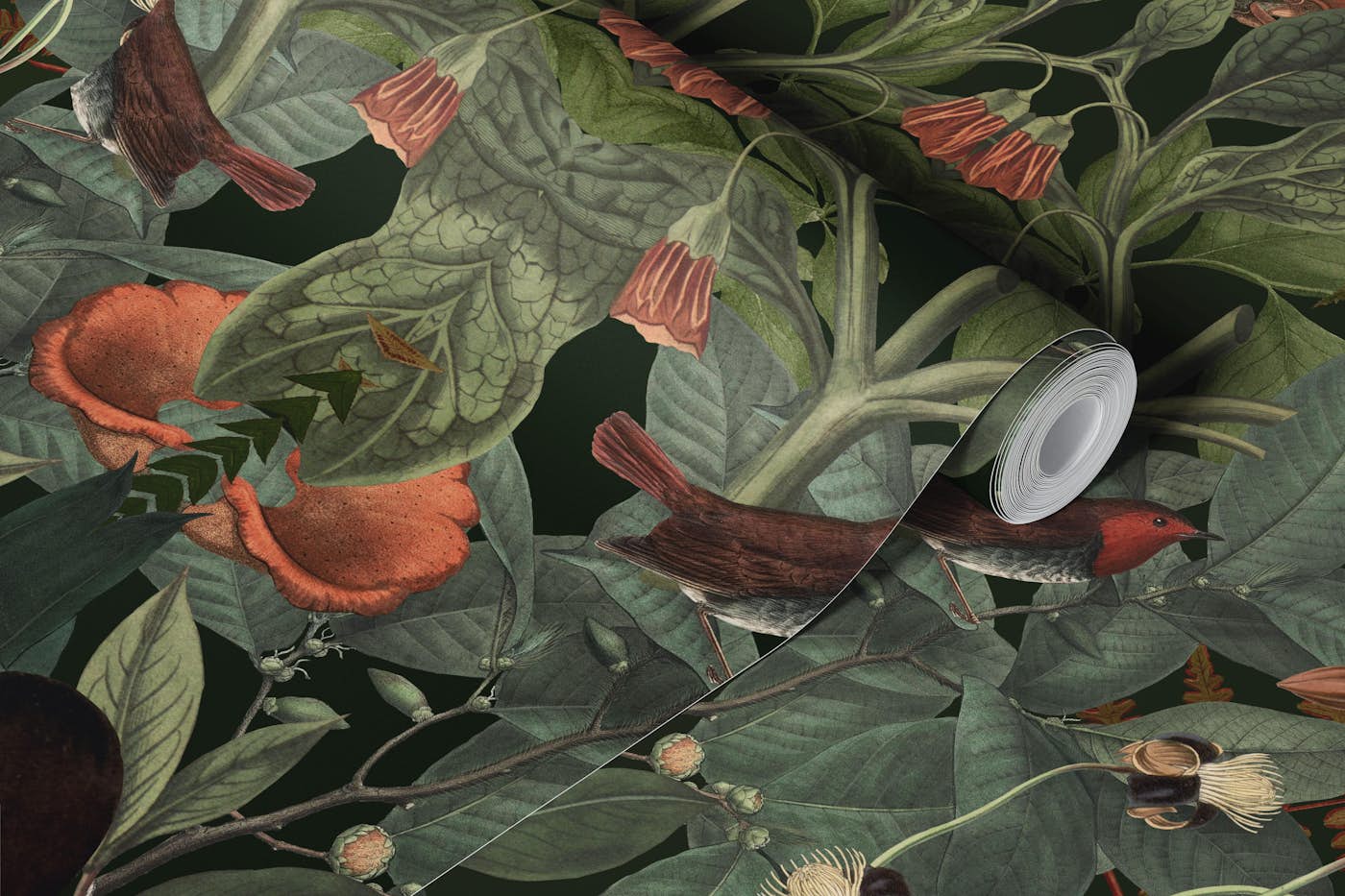 Secret Woodland Owls wallpaper roll