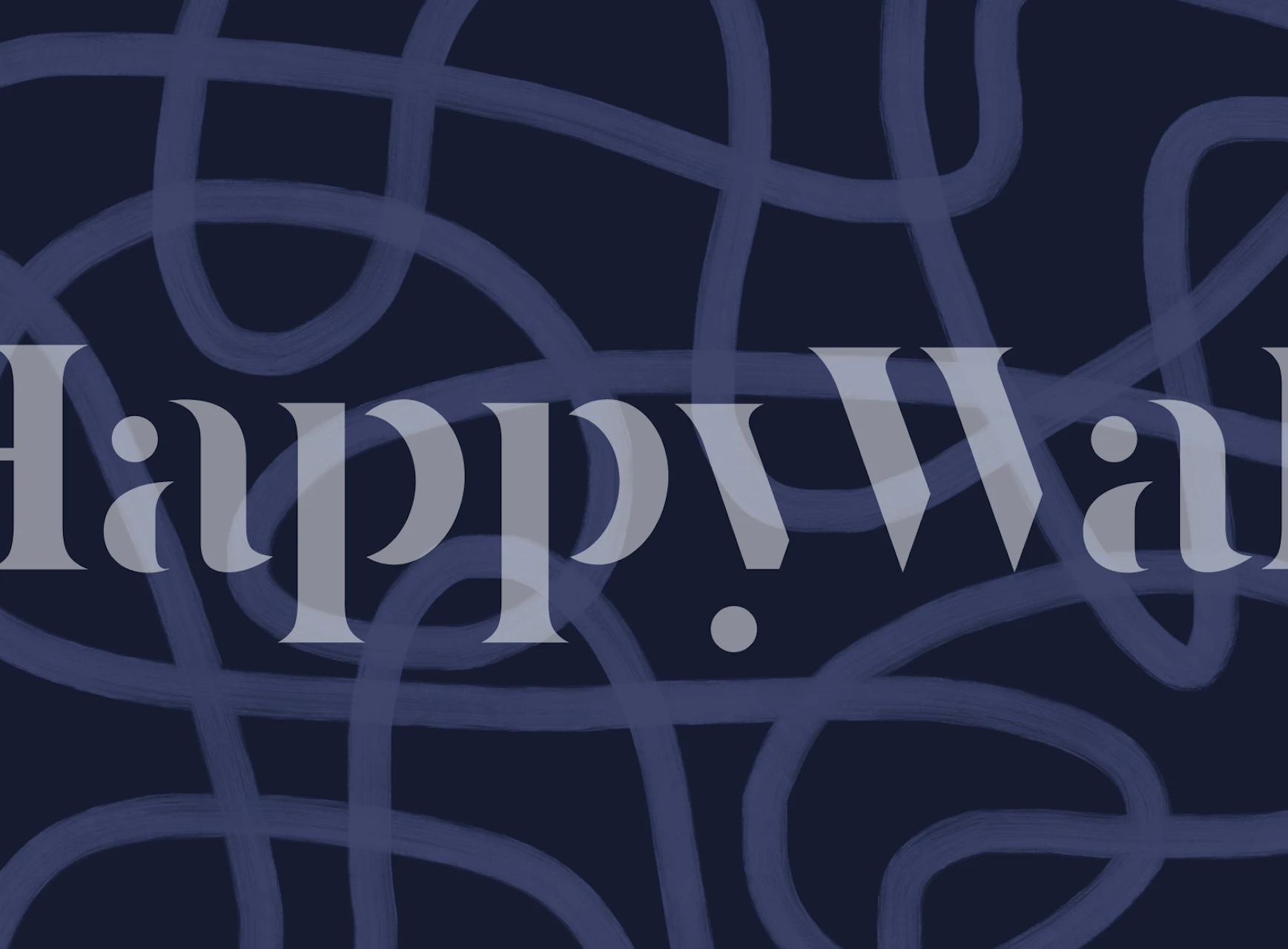 Abstract Blue Lines wallpaper in a room