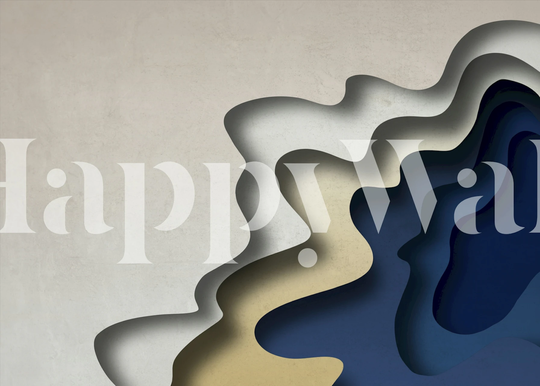 Papier peint Modern Fluid Design dans une pièce