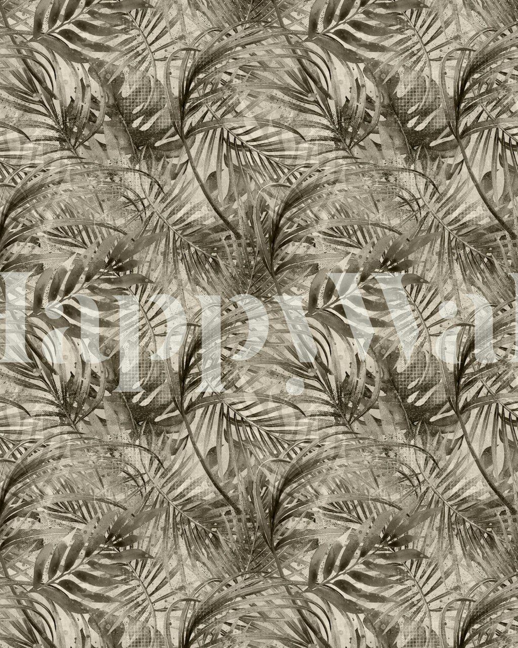 Ταπετσαρία Tropical graphic paradise σε ένα δωμάτιο