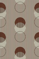 Geometric Dots & Stripes – Brown & Gray L wallpaper