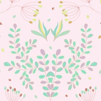 Whimsical Meadow Light Pink tapete