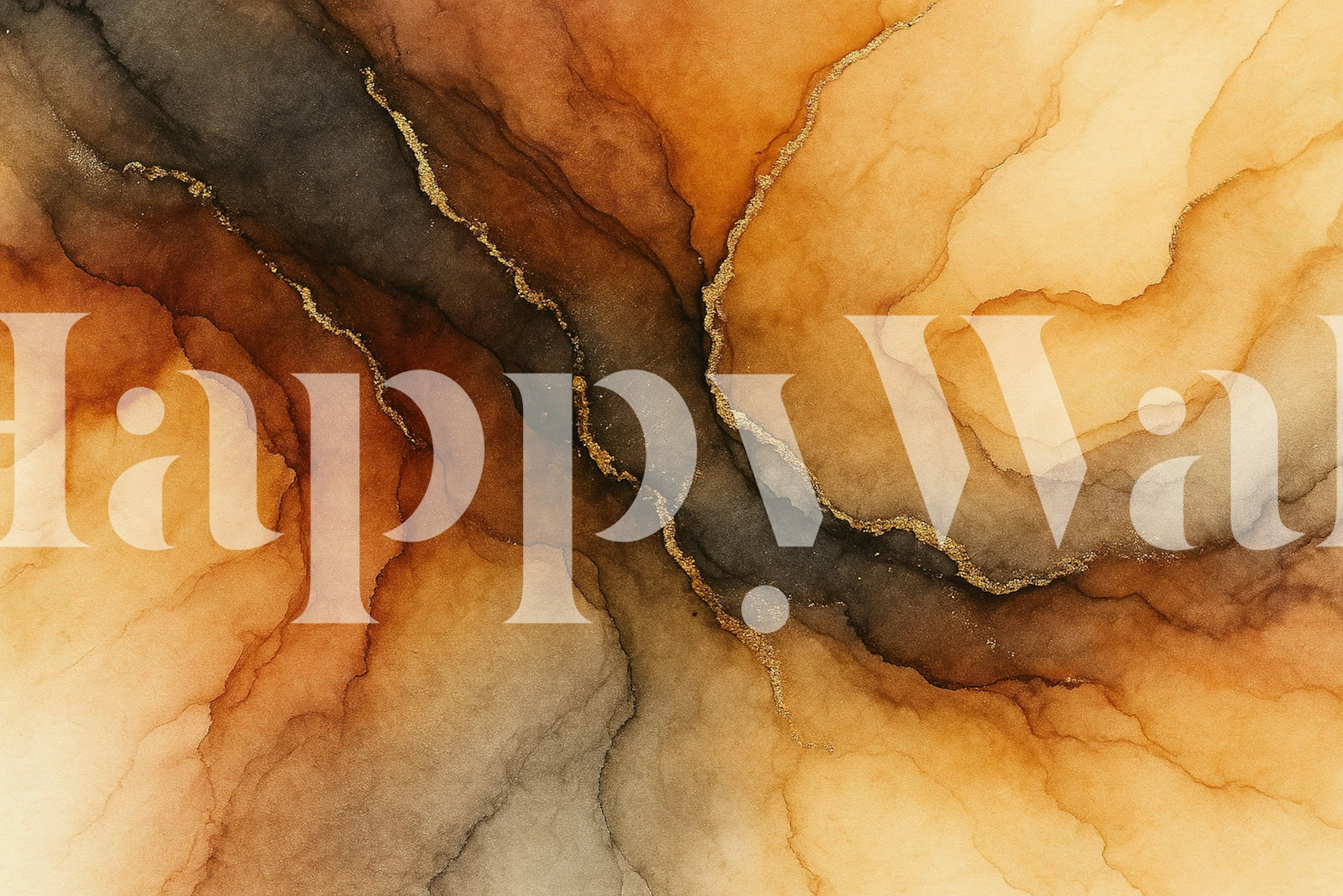 Emberstone Flow wallpaper in a stylish room