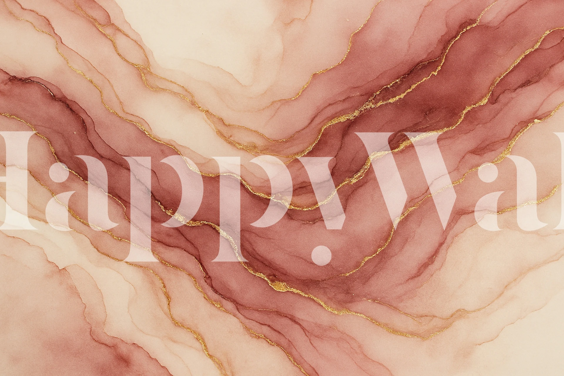 Blush Horizon tapet i et moderne rum