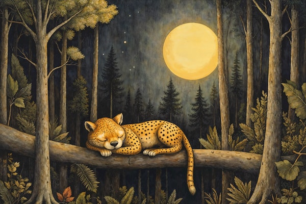 Moonlit Jungle Dream Cheetah
