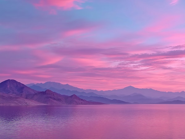 Serene Pink Sunset