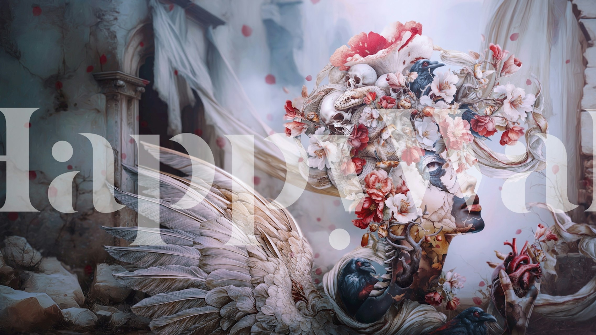 The Blooming Queen of Ruin tapeta w pokoju