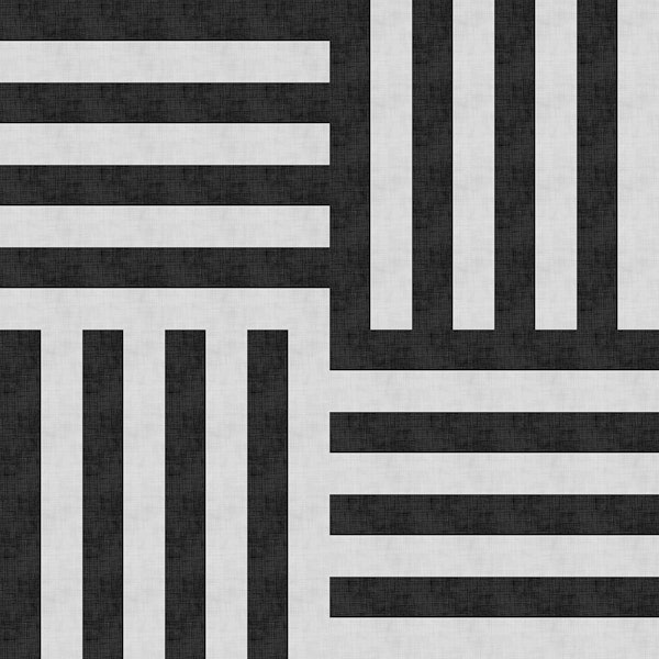 Black and White Stripes Maze Gray Abstraction