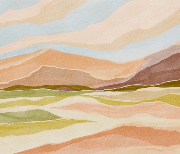 Colorful Hillside Horizon