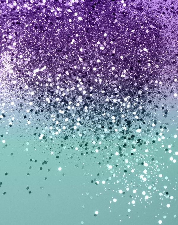 Purple Teal Mermaid Glitter 1