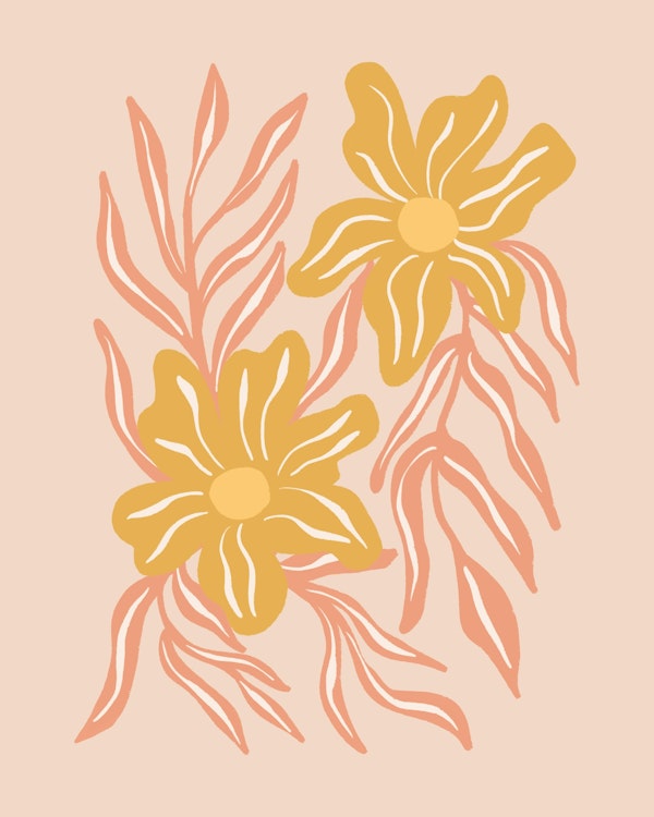 Summer pastel florals