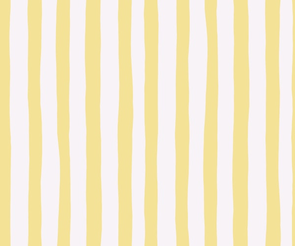 Butter Yellow Organic Painterly Stripes