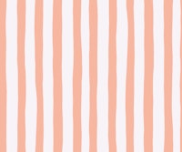 Coral Pink & White Dopamine Painterly Stripes tapete