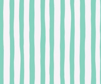 Aqua Mint & White Dopamine Painterly Stripes ταπετσαρία