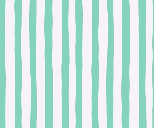 Aqua Mint & White Dopamine Painterly Stripes