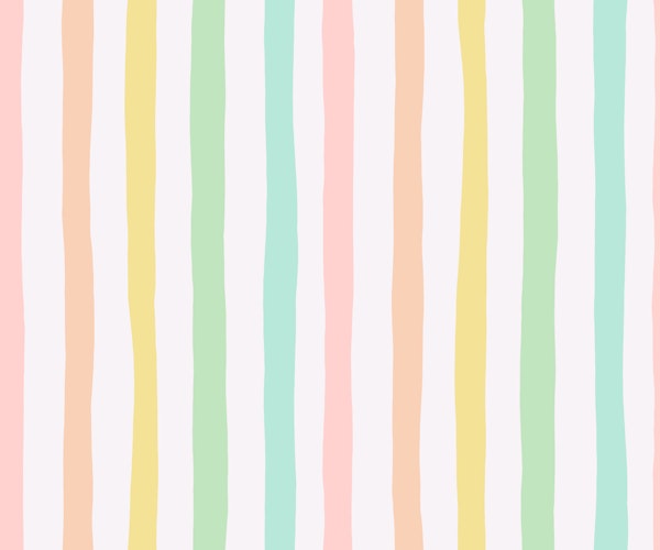 Pastel Summer Fun Dopamine Rainbow Stripes