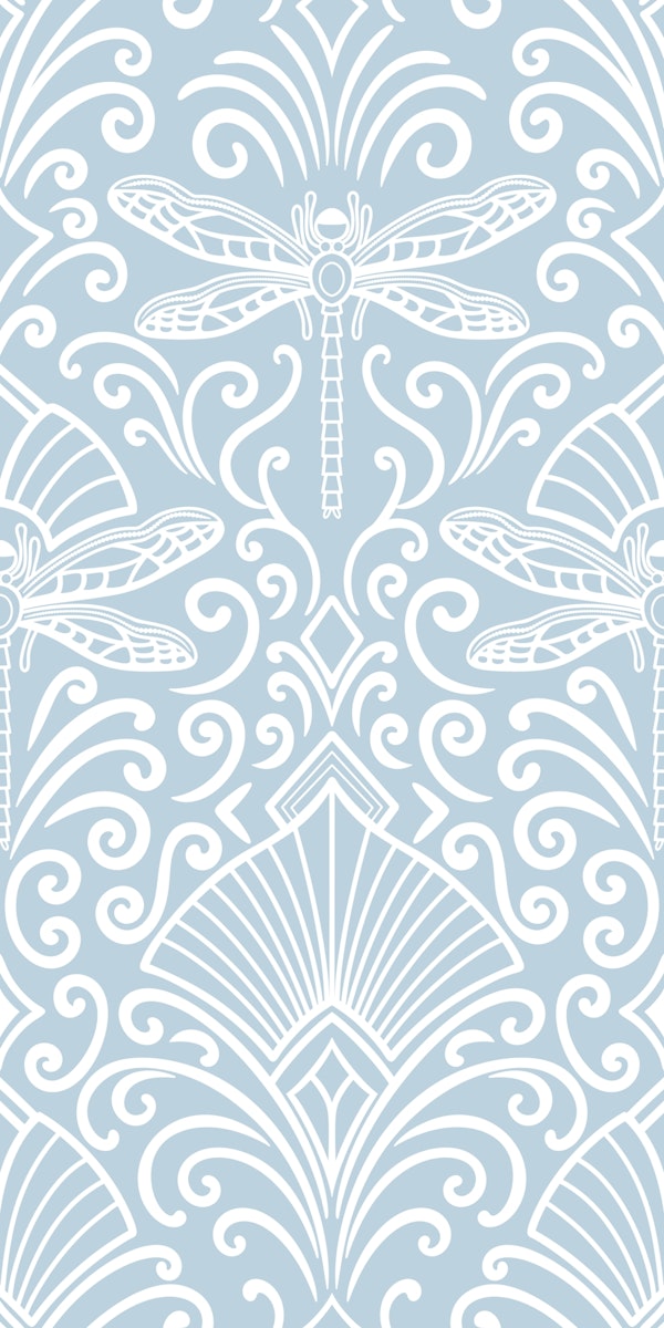 Art Deco Design with Dragonflies 1