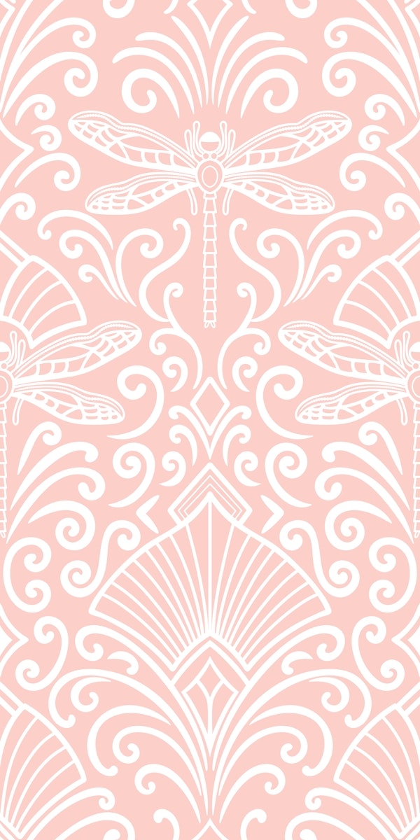 Art Deco Design with Dragonflies 3