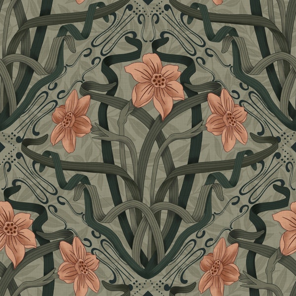 Art Nouveau Blossoms
